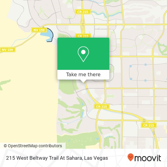 215 West Beltway Trail At Sahara map