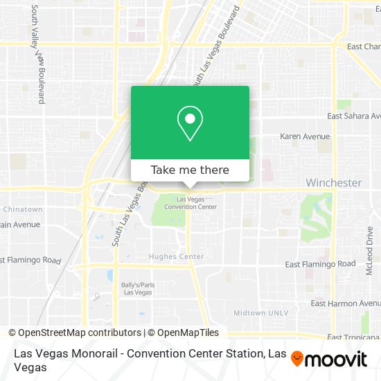 Official Route Map of the Las Vegas Monorail