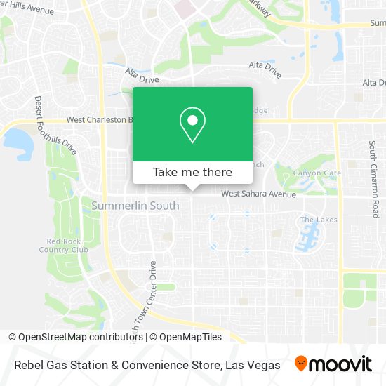 Mapa de Rebel Gas Station & Convenience Store