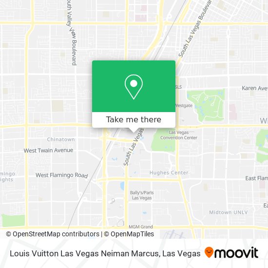 How to get to Louis Vuitton Las Vegas Neiman Marcus in Paradise by Bus?