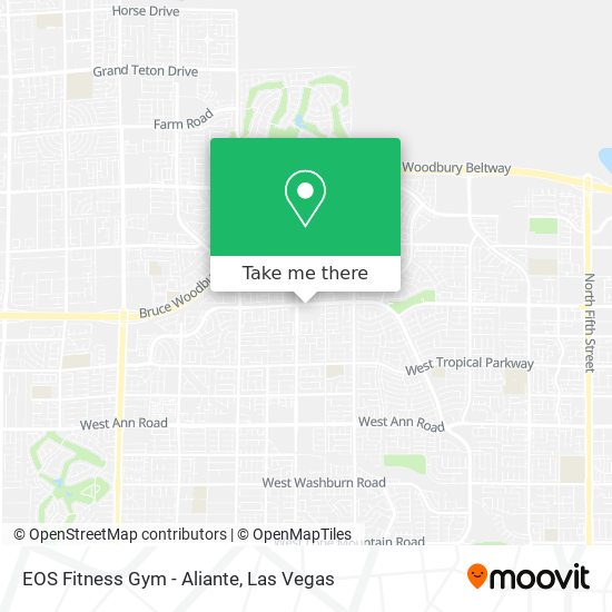 EOS Fitness Gym - Aliante map