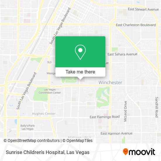 Mapa de Sunrise Children's Hospital