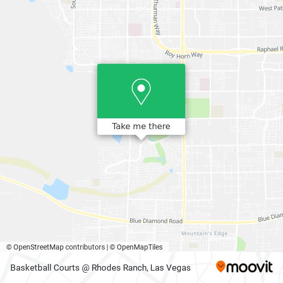 Mapa de Basketball Courts @ Rhodes Ranch