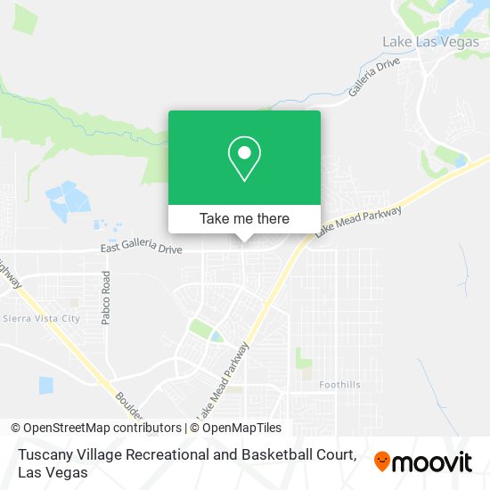Mapa de Tuscany Village Recreational and Basketball Court
