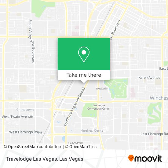 Mapa de Travelodge Las Vegas