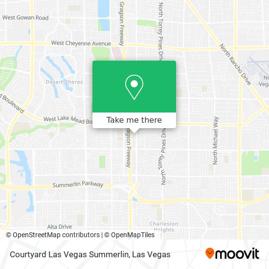 Courtyard Las Vegas Summerlin map