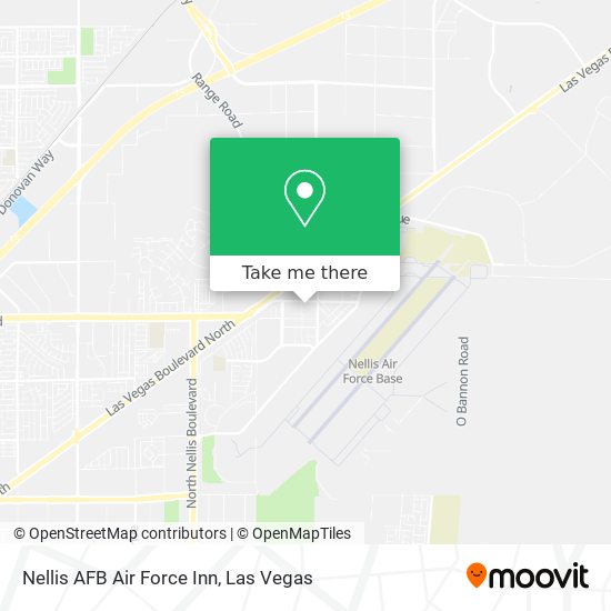 Nellis AFB Air Force Inn map