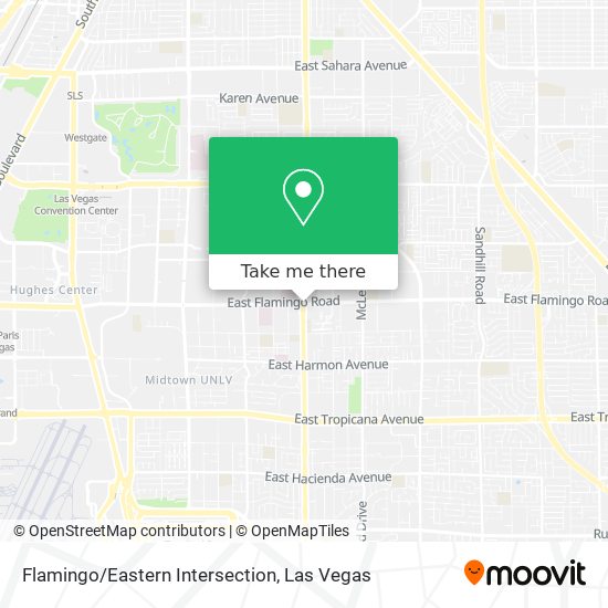 Mapa de Flamingo/Eastern Intersection