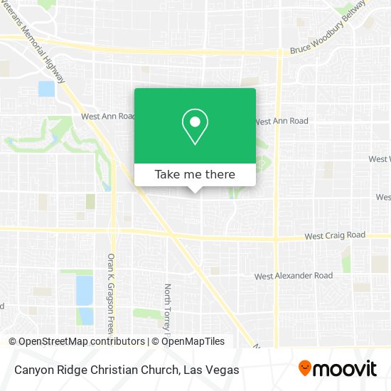 Mapa de Canyon Ridge Christian Church