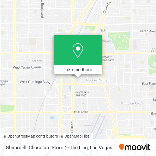 Mapa de Ghirardelli Chocolate Store @ The Linq