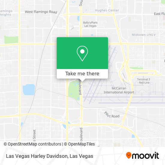 Mapa de Las Vegas Harley Davidson