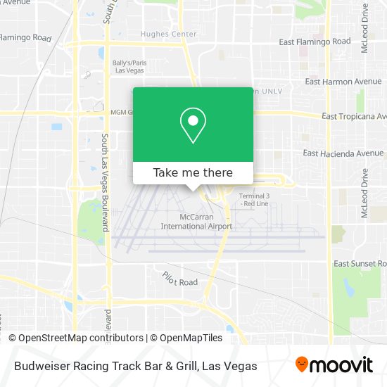 Mapa de Budweiser Racing Track Bar & Grill