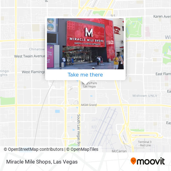 Miracle Mile Shops Map How To Get To Miracle Mile Shops In Paradise By Bus Or Monorail?