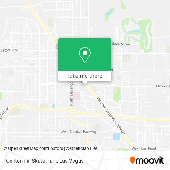 Mapa de Centennial Skate Park
