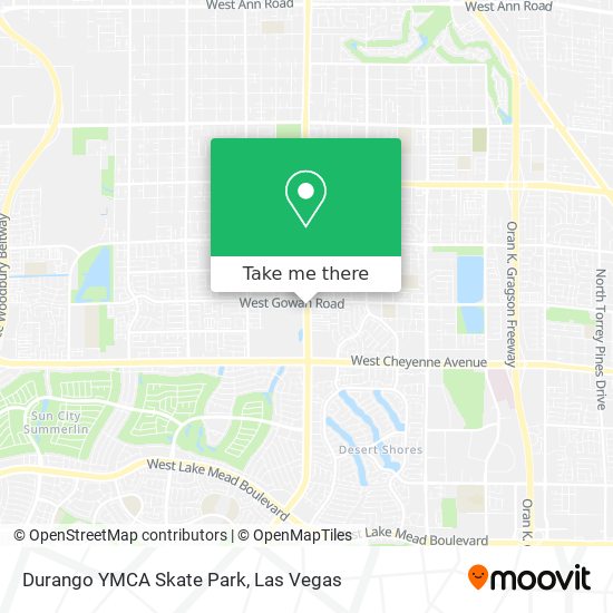 Durango YMCA Skate Park map