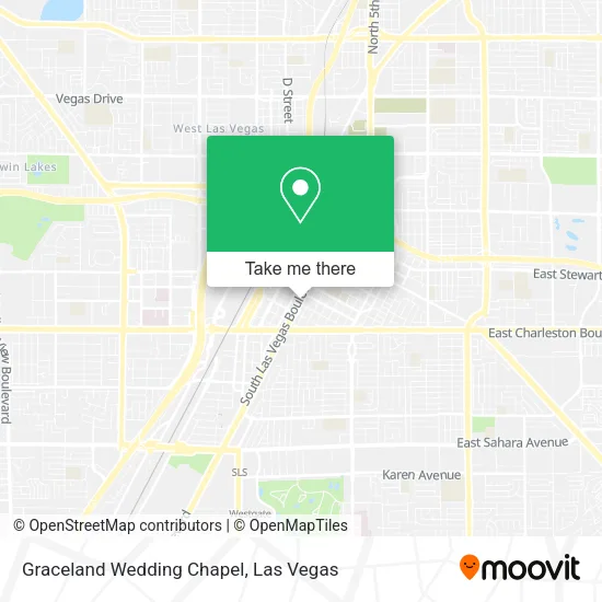 Graceland Wedding Chapel map