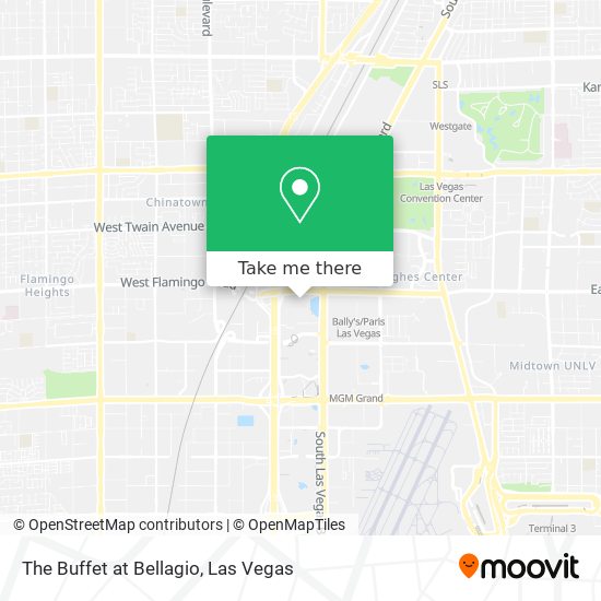 Mapa de The Buffet at Bellagio