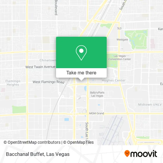 Bacchanal Buffet map