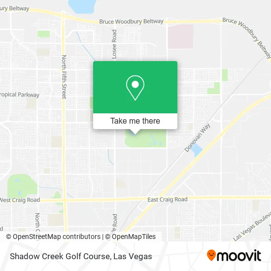 Mapa de Shadow Creek Golf Course