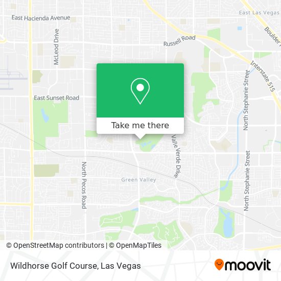 Mapa de Wildhorse Golf Course