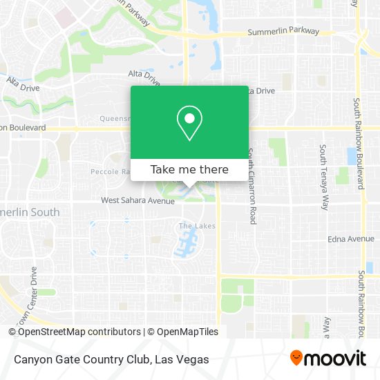 Canyon Gate Country Club map