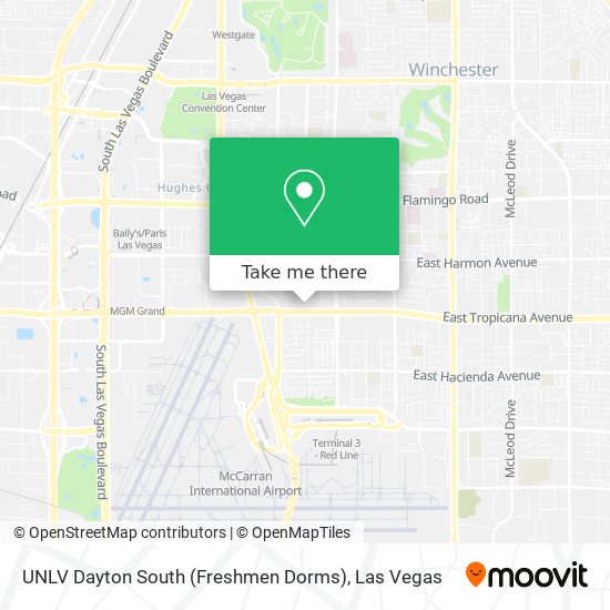 Mapa de UNLV Dayton South (Freshmen Dorms)