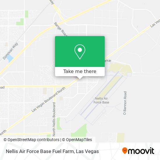 Nellis Air Force Base Fuel Farm map