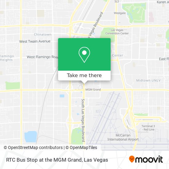 Mapa de RTC Bus Stop at the MGM Grand