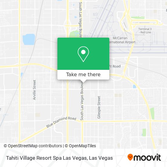 Mapa de Tahiti Village Resort Spa Las Vegas