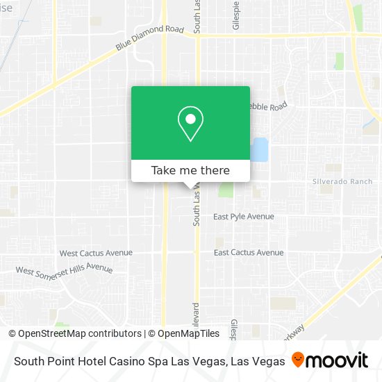 South Point Hotel Casino Spa Las Vegas map