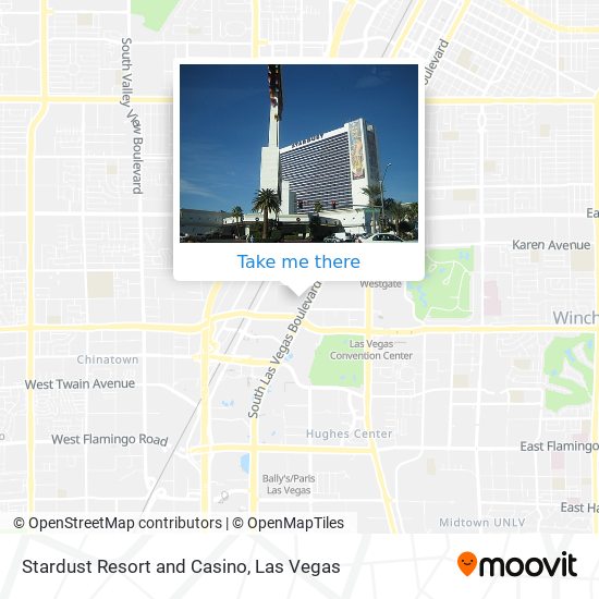 Stardust Resort and Casino map