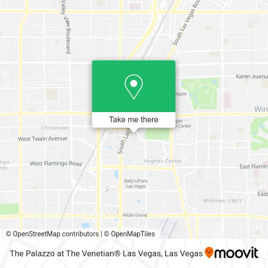 The Palazzo at The Venetian® Las Vegas map