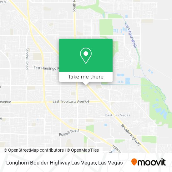 Longhorn Boulder Highway Las Vegas map