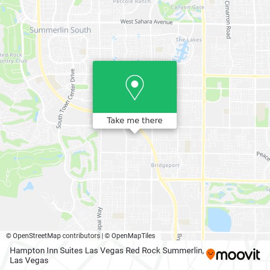 Hampton Inn Suites Las Vegas Red Rock Summerlin map