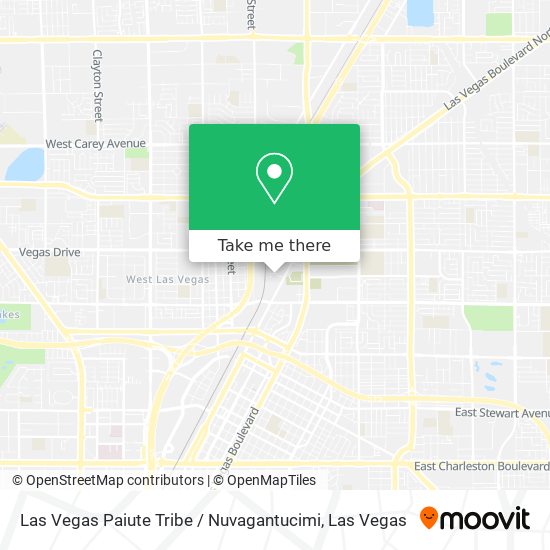 Mapa de Las Vegas Paiute Tribe / Nuvagantucimi