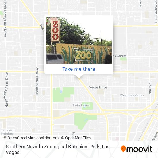 Southern Nevada Zoological Botanical Park map