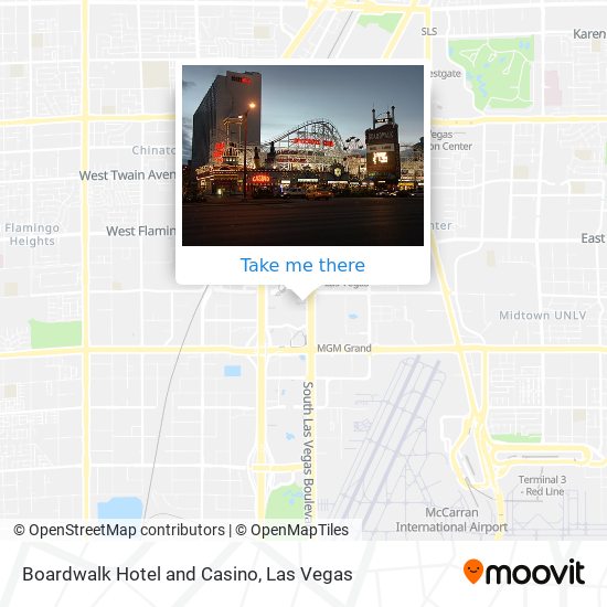 Mapa de Boardwalk Hotel and Casino