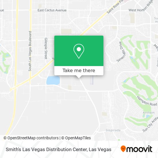 Mapa de Smith's Las Vegas Distribution Center