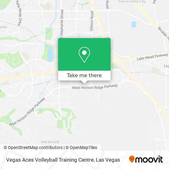 Vegas Aces Volleyball Training Centre map