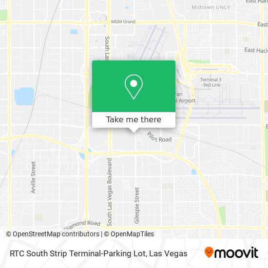 Mapa de RTC South Strip Terminal-Parking Lot