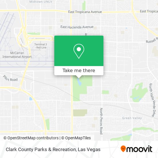 Clark County Parks & Recreation map