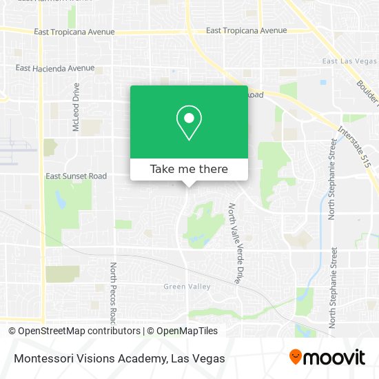 Mapa de Montessori Visions Academy