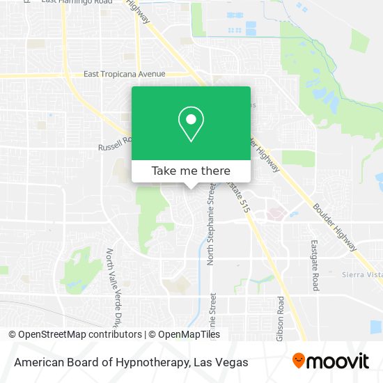 American Board of Hypnotherapy map