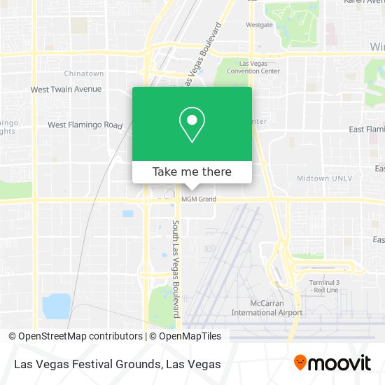 Mapa de Las Vegas Festival Grounds