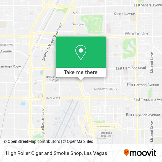 High Roller Cigar and Smoke Shop map