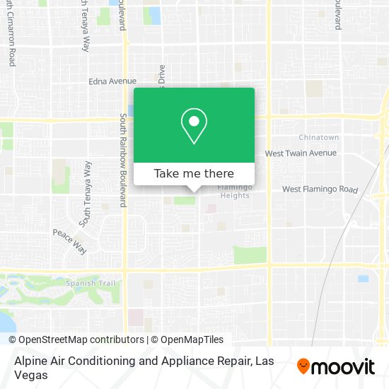 Alpine Air Conditioning and Appliance Repair map