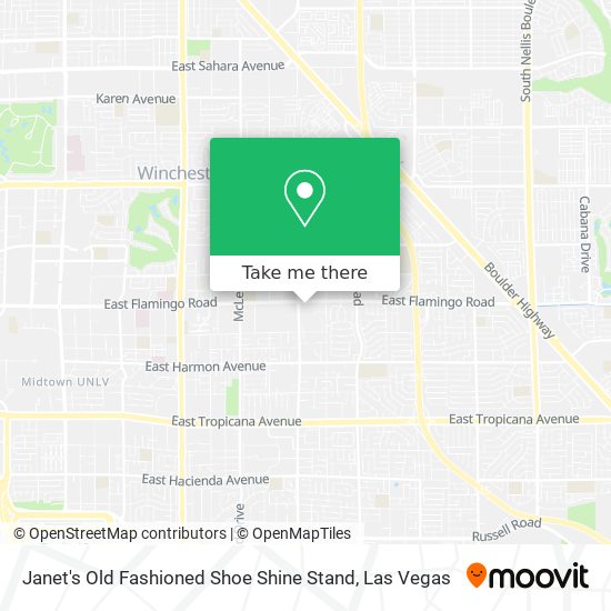 Janet's Old Fashioned Shoe Shine Stand map