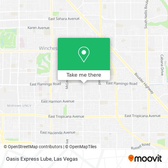 Oasis Express Lube map