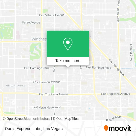 Mapa de Oasis Express Lube