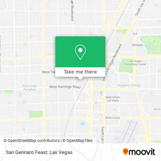San Gennaro Feast map